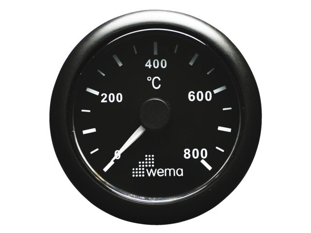 Uitlaattemperatuur zwart
