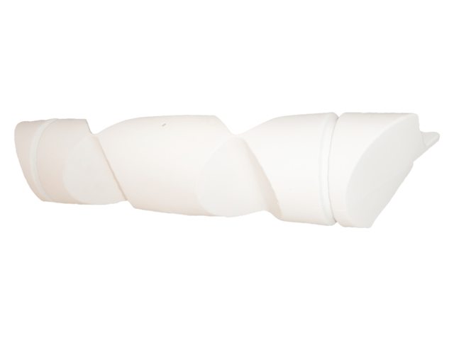 Steigerfender groot hoek 100x19x19cm wit