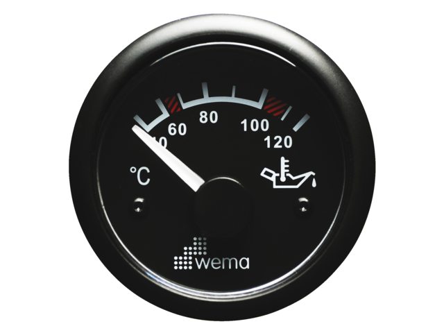 Olie temperatuur zwart