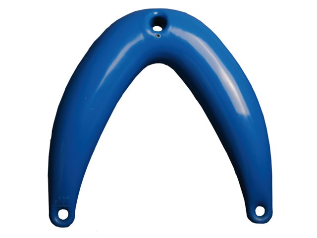 Kopleguaan 33x34cm blauw