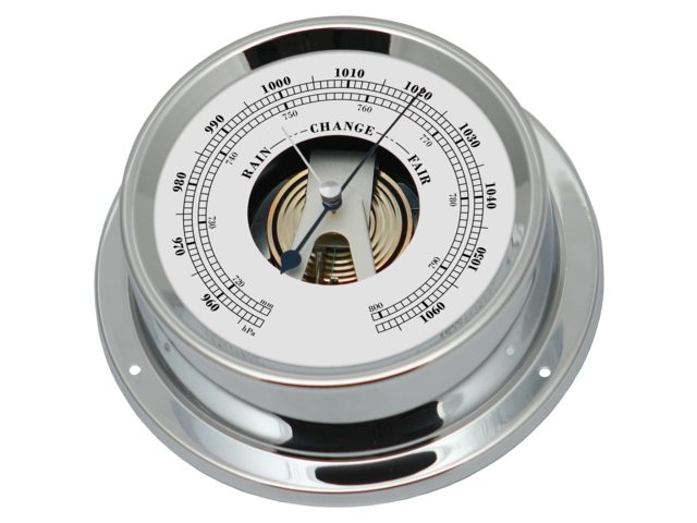 Barometer verchroomd 125/100mm