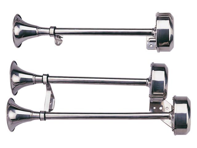 Hoorn rvs 400mm 12V enkel