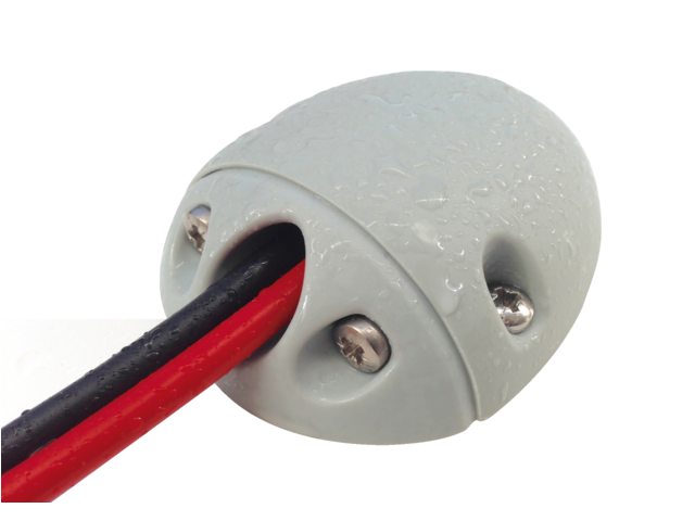Kabeldoorvoer 2x3-6mm zij-montage grijs A1-SE7