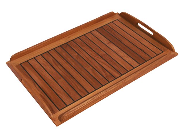 Dienblad teak caulked 58x38cm