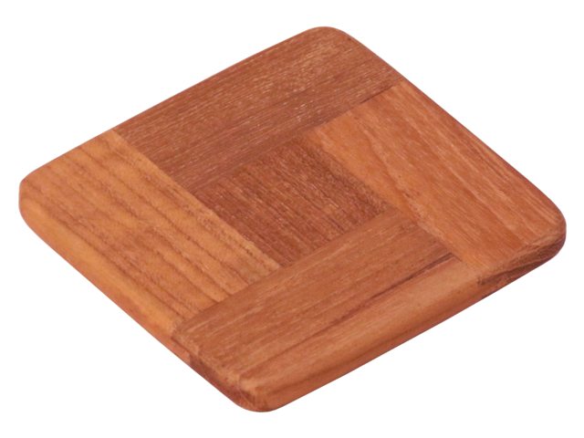 Onderzetter teak &039;coaster&039; (set 4 stuks)