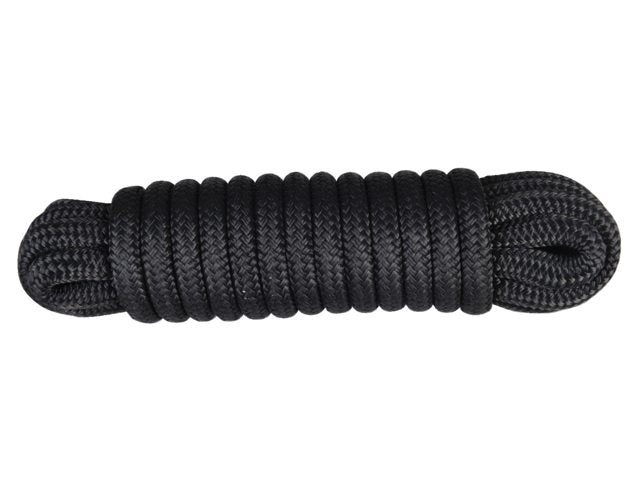 Landvast polyester zwart 12mm 10m