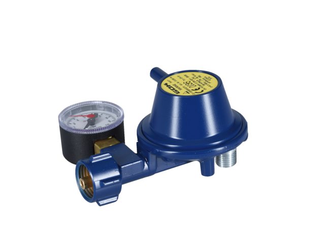 Gasdrukregelaar 0.8kg/h 30mbar met manometer