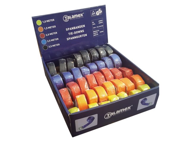 Spanband assortiment 5 kleurenx8 stuks