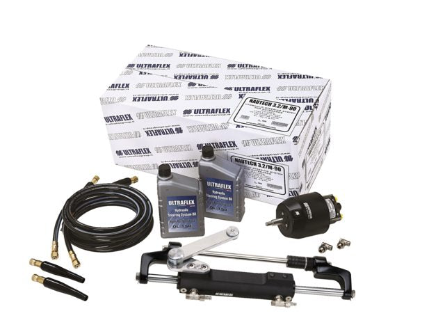 NAUTECH 1.2/M-90 hydraulische set outboard tot 300pk inclusief 9 meter slang(UC128-OBF/2)
