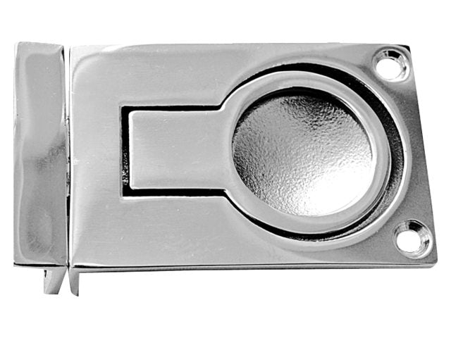 Luikring rvs flush 57x40mm met sluiting