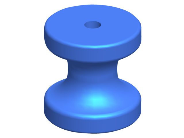 Boegrol PU L75mm 75mm as 16mm