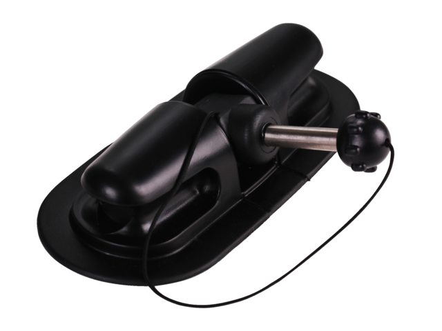 Plakhouder met roeidol Greenline zwart