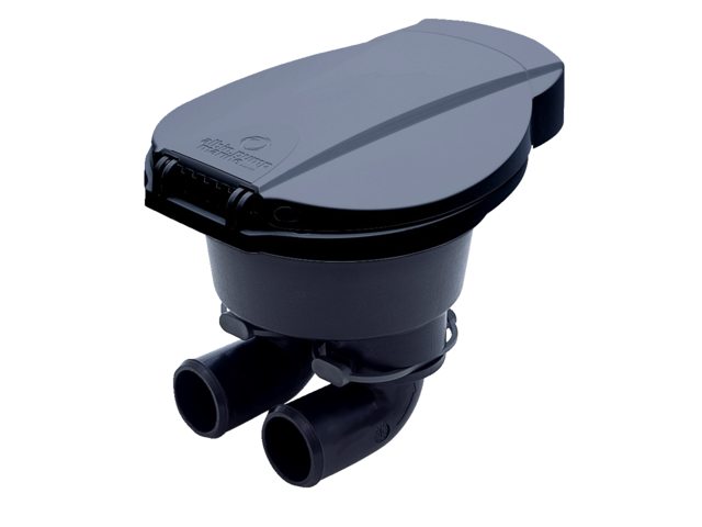 Bilge pomp manueel flush mount 25mm zwart bulk 6pack
