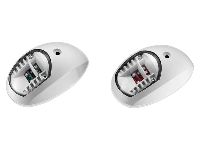 Navigatieverlichting LED wit opbouw set (sb+bb)