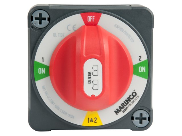 Accuschakelaar on/off/1/1&2 opbouw