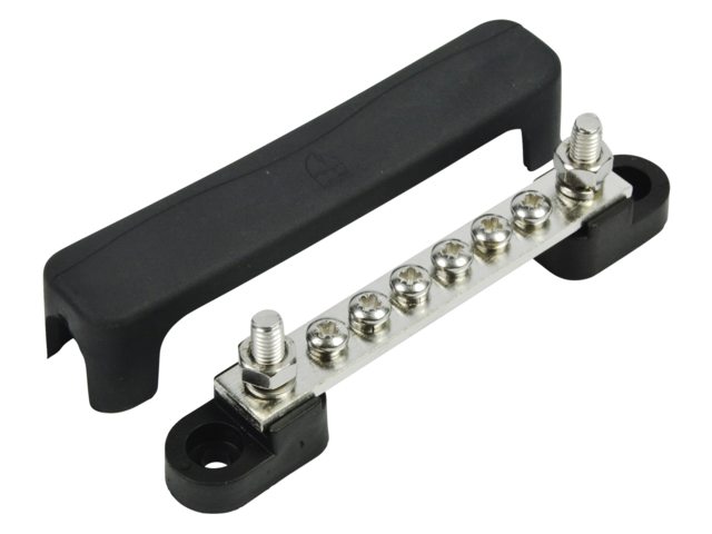 Busbar 6 terminals, 2 studs