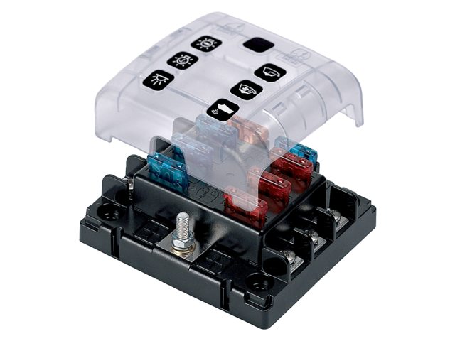 Zekeringhouder ATO/ATC 6 schroef terminals