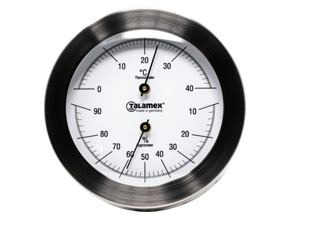 Thermo-hygrometer rvs 100mm