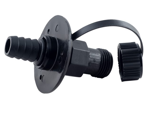 Dekaansluiting dekwaspomp aan/uit