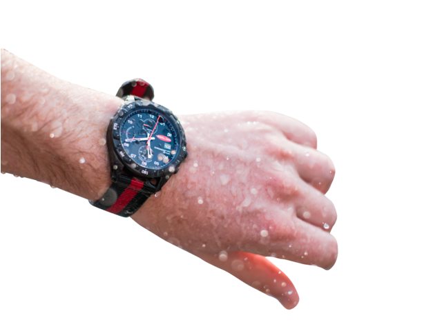 Clear start analog sailwatch 43mm Rood/Zwart