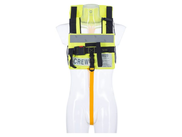 Solas compact crew geel adult 43+ kg geel backstrap + crotch