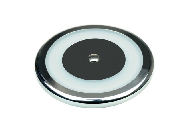 Led opbouw plafonniere RVS 106mm 10-30V 3000K 6W dimbaar