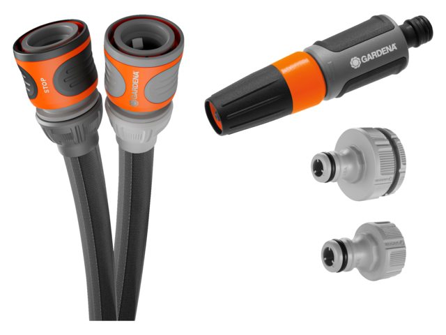 Textielslang set Liano Life met spuit en koppelingen 30m