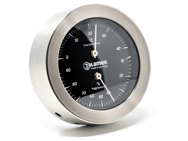 Barometer blackline RVS 100mm