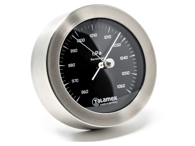 Thermo-hygrometer blackline RVS 100mm