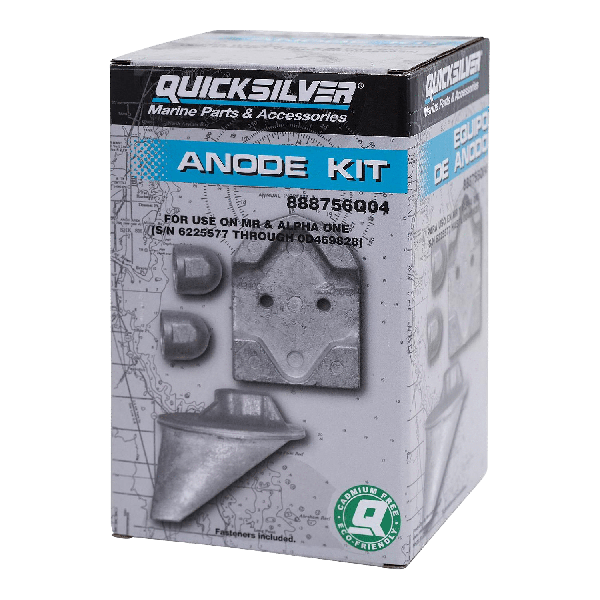 Quicksilver 888756Q04 aluminium anode kit MerCruiser