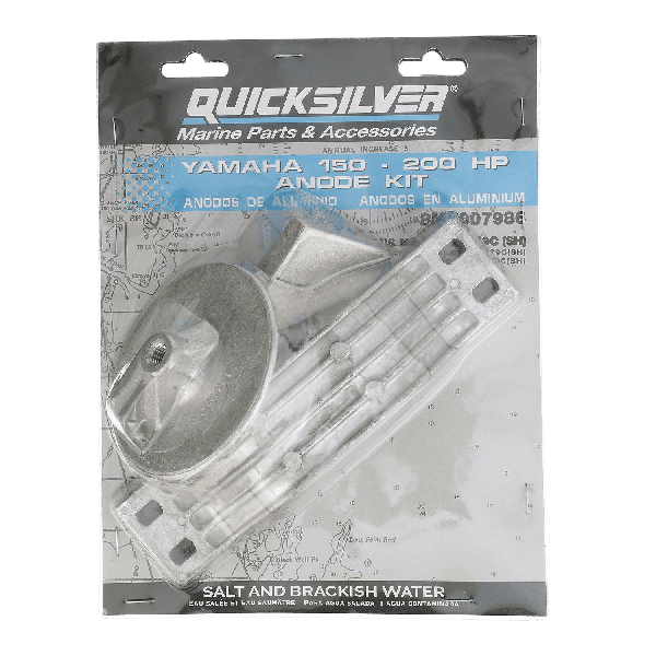 Quicksilver aluminium anode kit Yamaha 150 pk