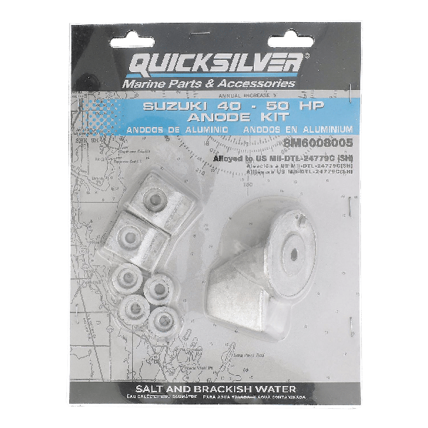 Quicksilver aluminium anode kit Suzuki 40-50 pk