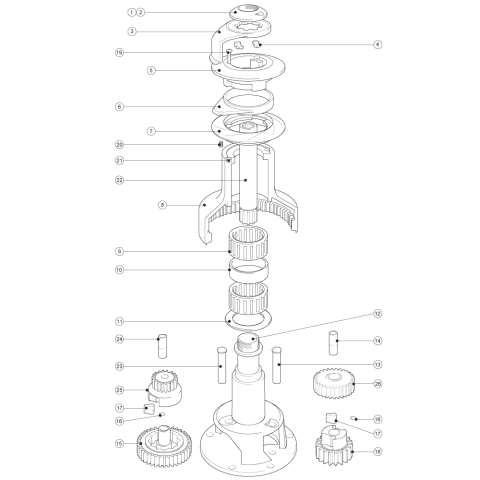 1260/7 pk std pawl spring (small) (20st)