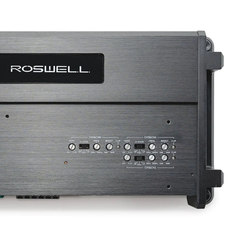 Roswell R1 900.6 6-Kanal-Verstärker – Marine Class-D 100 W RMS pro Kanal