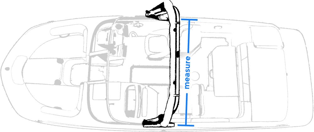 Monster Tower HS-1 Over The Top Bimini – Sunbrella doek zwart