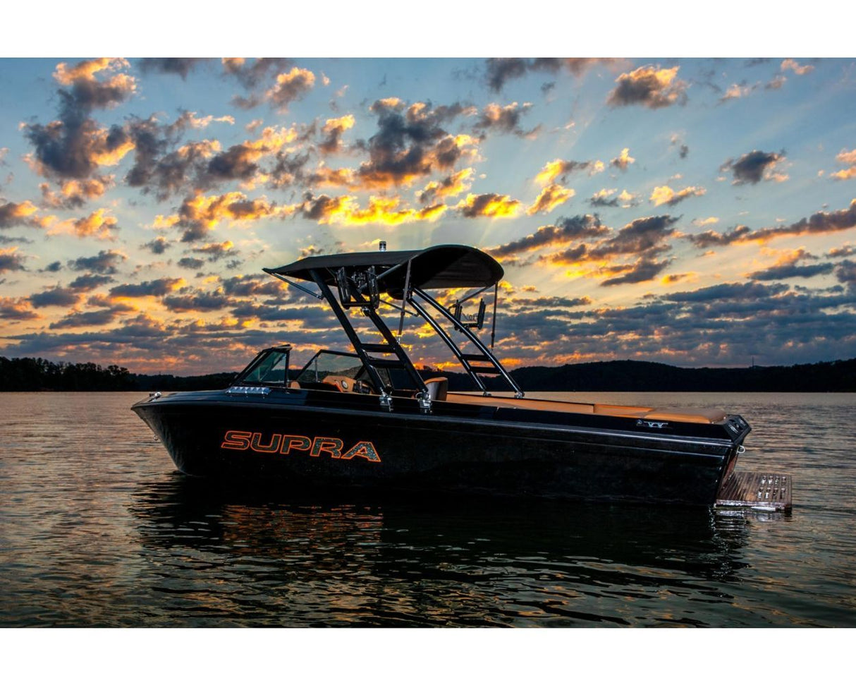 Monster Tower MTK XL Wakeboard-Tower schwarz – mit Navigationslichtern