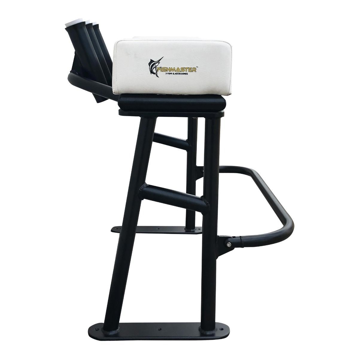 Fishmaster Original Leaning Post Black with white seat