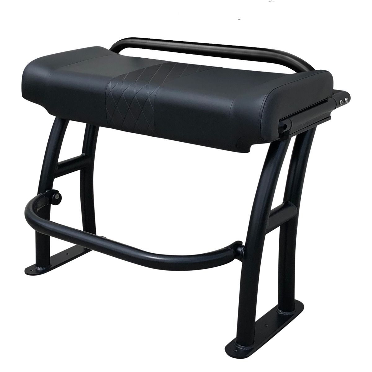 Fishmaster Pro Poggiapiedi inclinato nero con impugnatura grigia e seduta nera