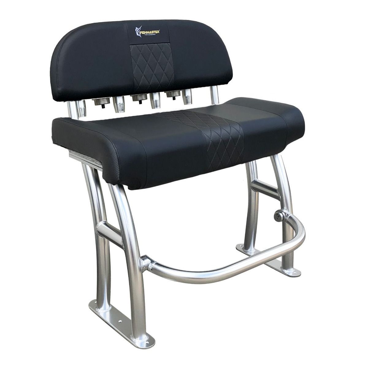Fishmaster Pro siège incliné poli avec dossier noir