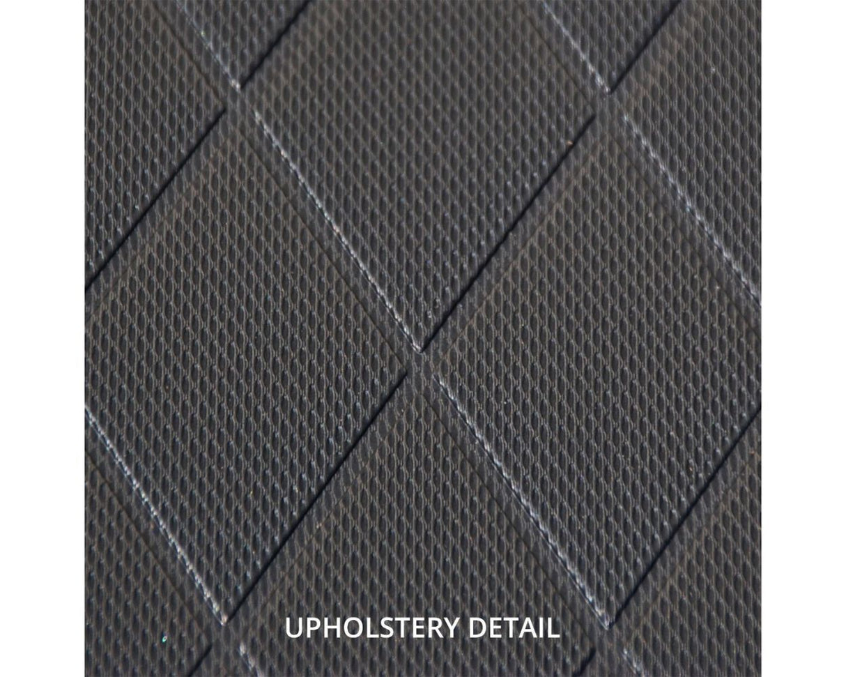 Fishmaster Pro Leaning Post black with Grabrail and white seat