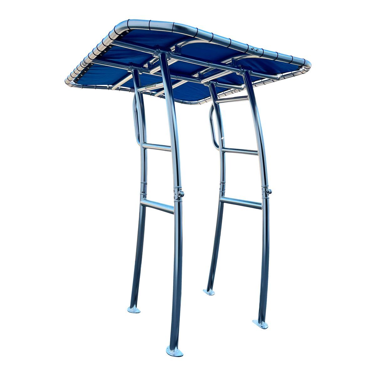 Fishmaster Pro Folding T-Top Polished – for Center Console