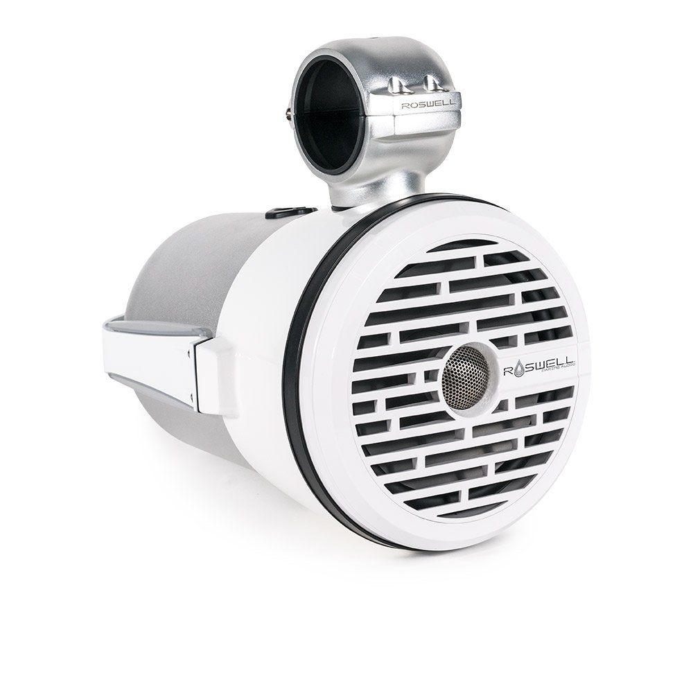 Roswell R1 8.0 Tower Speakers White grille – wakeboard tower