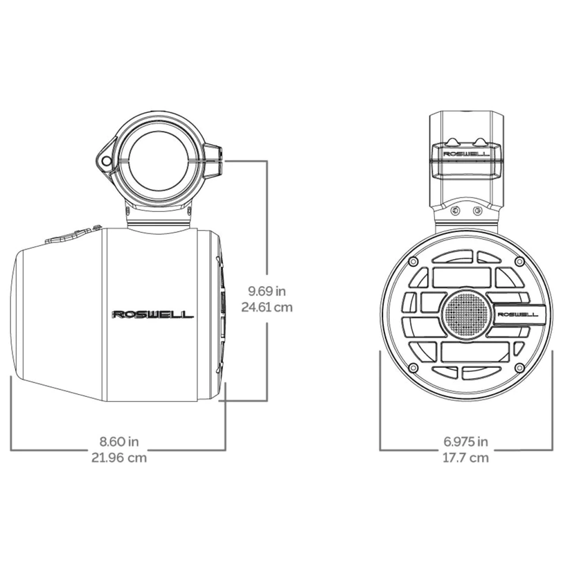 Roswell R 6.5 (16.51 cm) Tower Speakers Anthracite grill