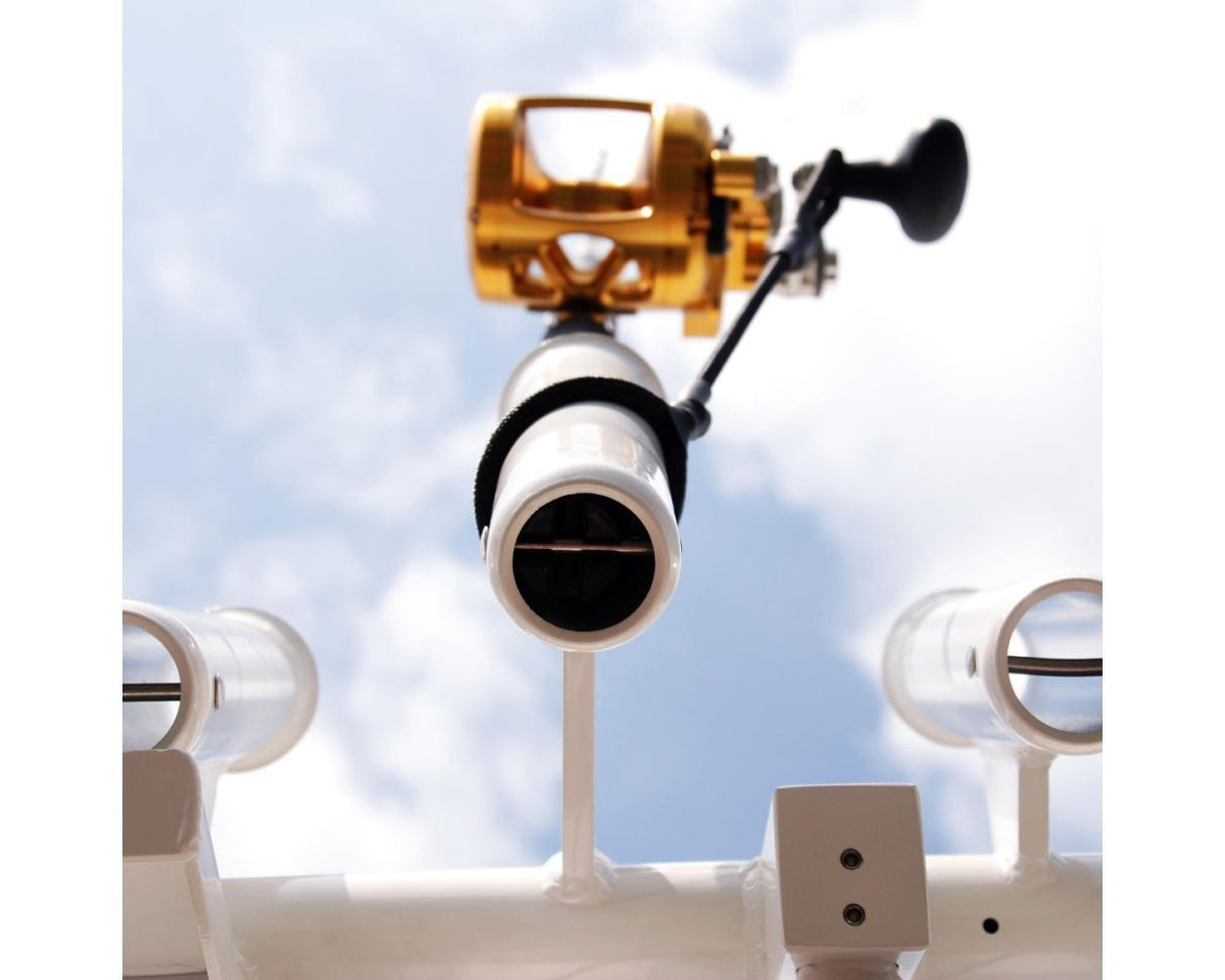 Fishmaster Ruten- und Rollengurt Schwarz – T-Top-Rutenhalter-Sicherheitsgurt