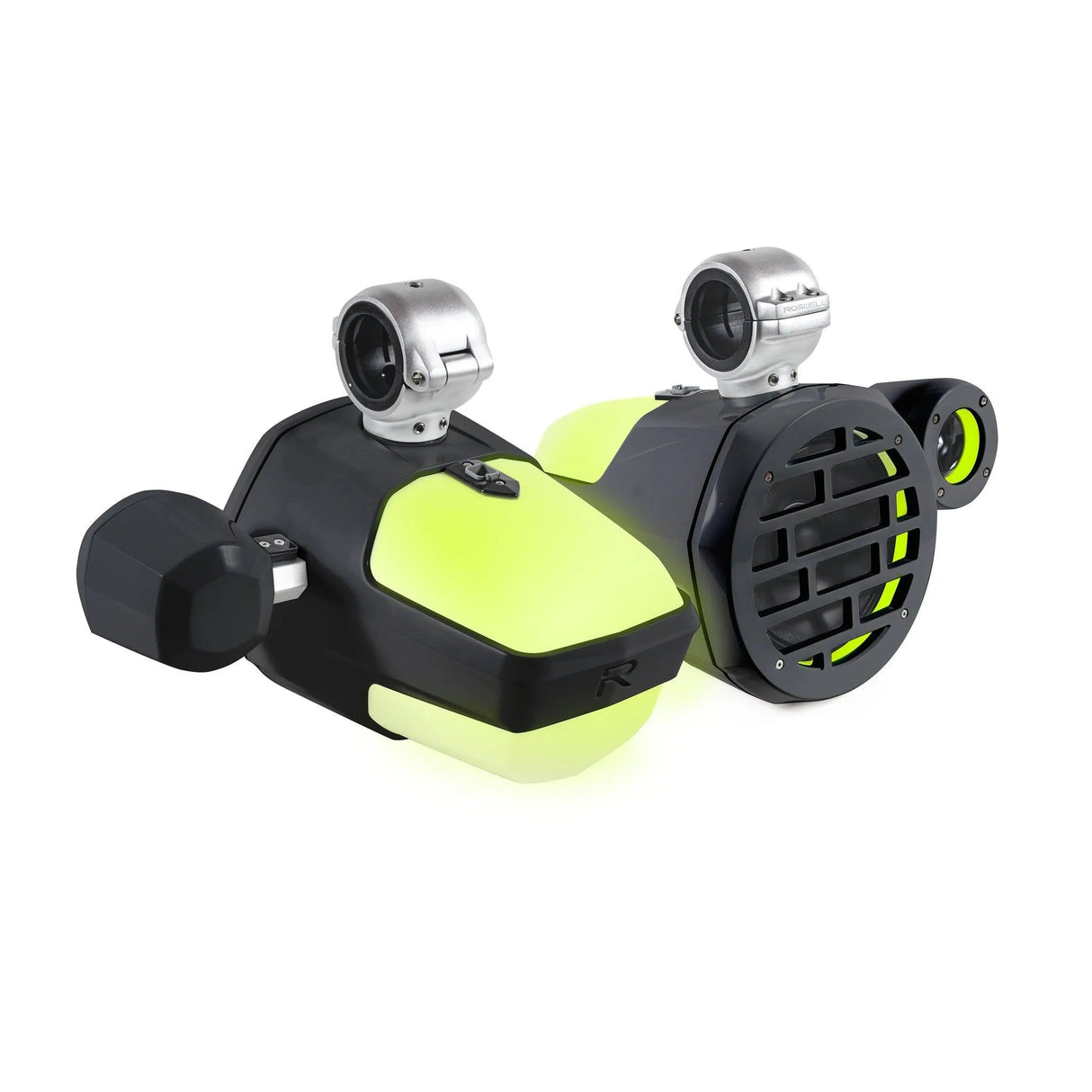 Roswell R1 Pro Tower Speaker Package Black – with RGB LED and amplifier