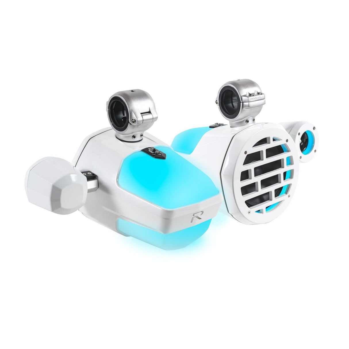 Roswell R1 Pro package white – marine tower speaker set with amplifier