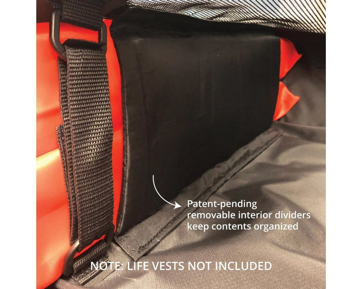 Fishmaster bolsa de almacenamiento T-Top – para chalecos salvavidas y equipo