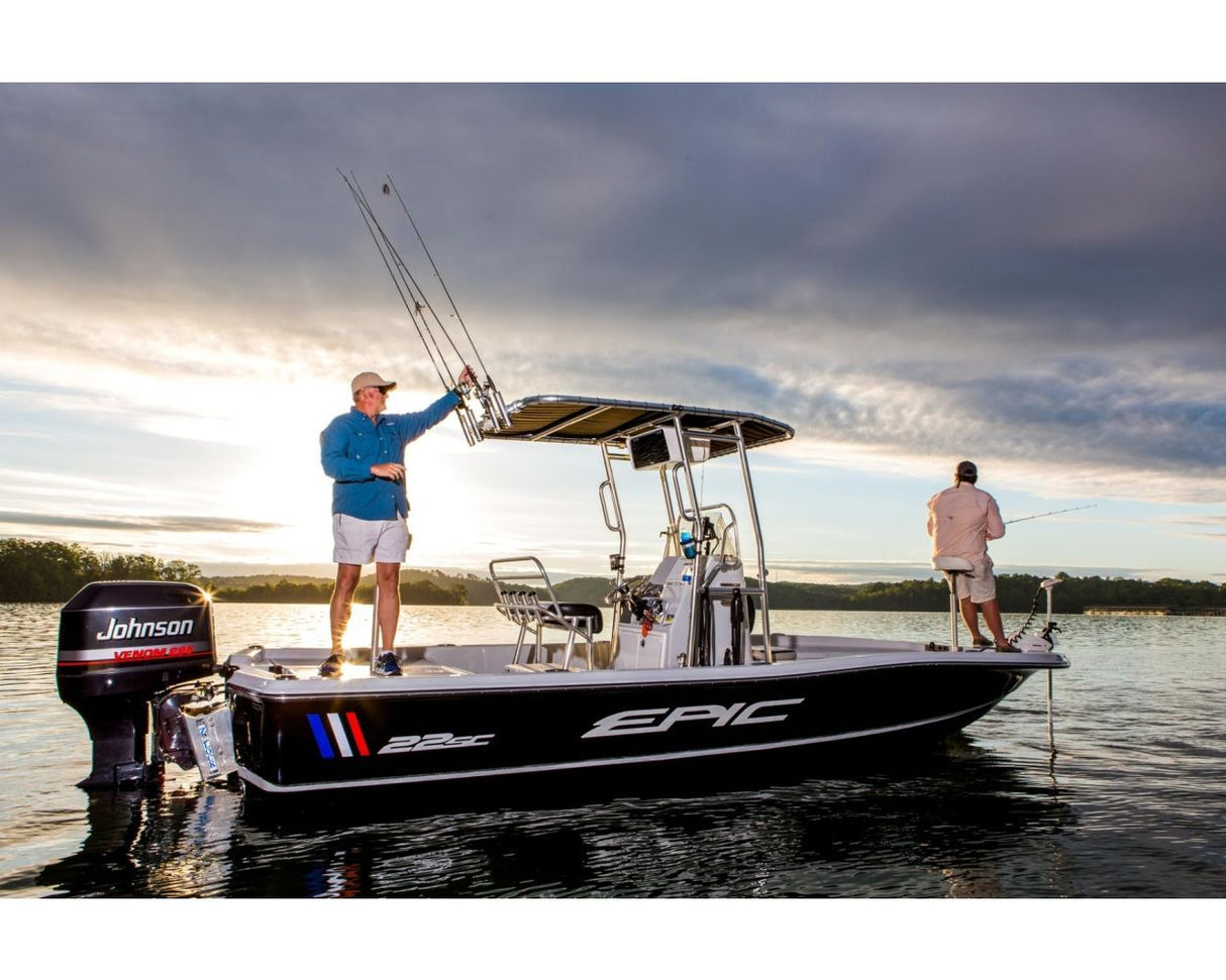 Fishmaster Original Folding T-Top White – for console boats