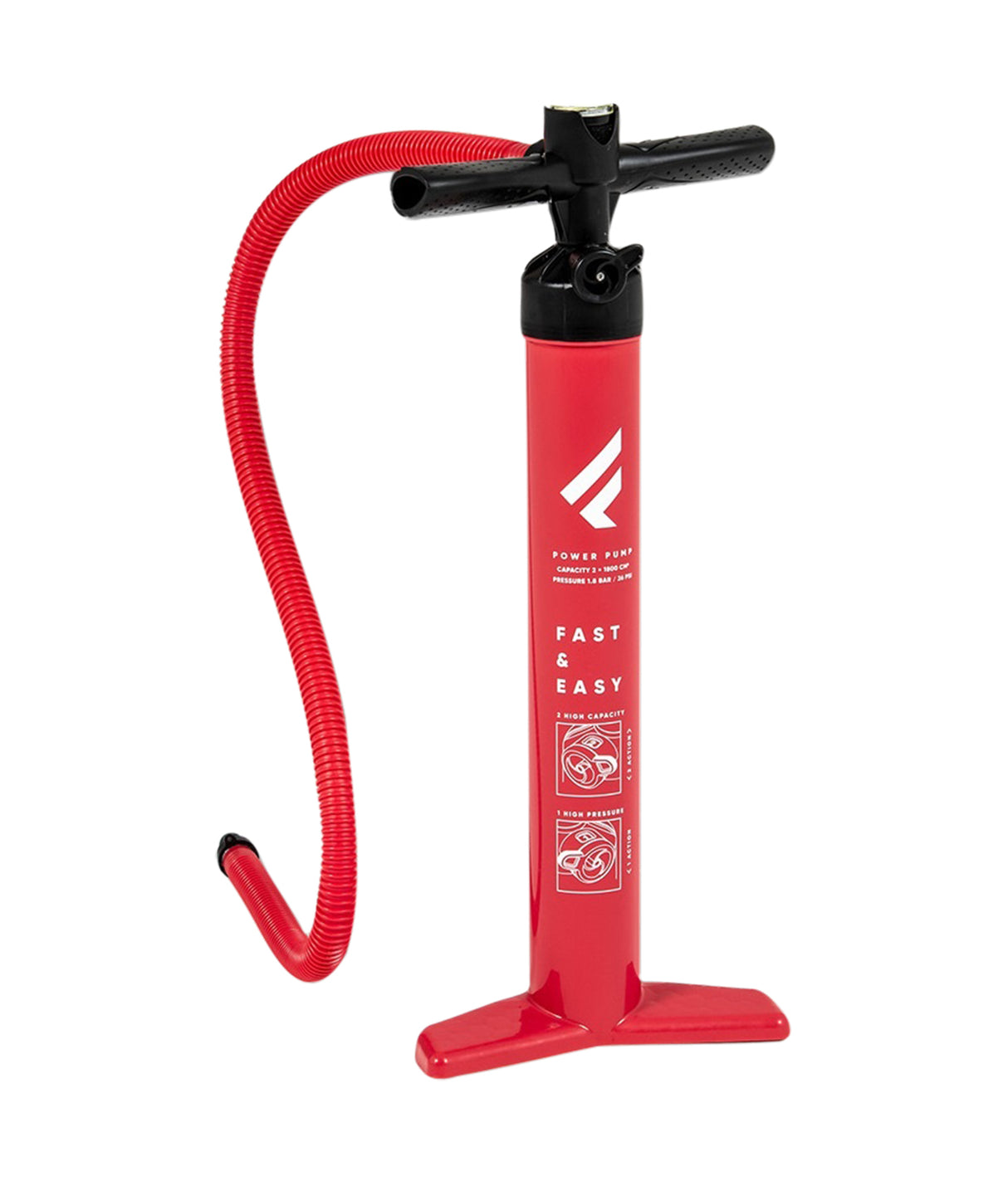 luchtpomp van fanatic fly air pure red 10'8 x 34