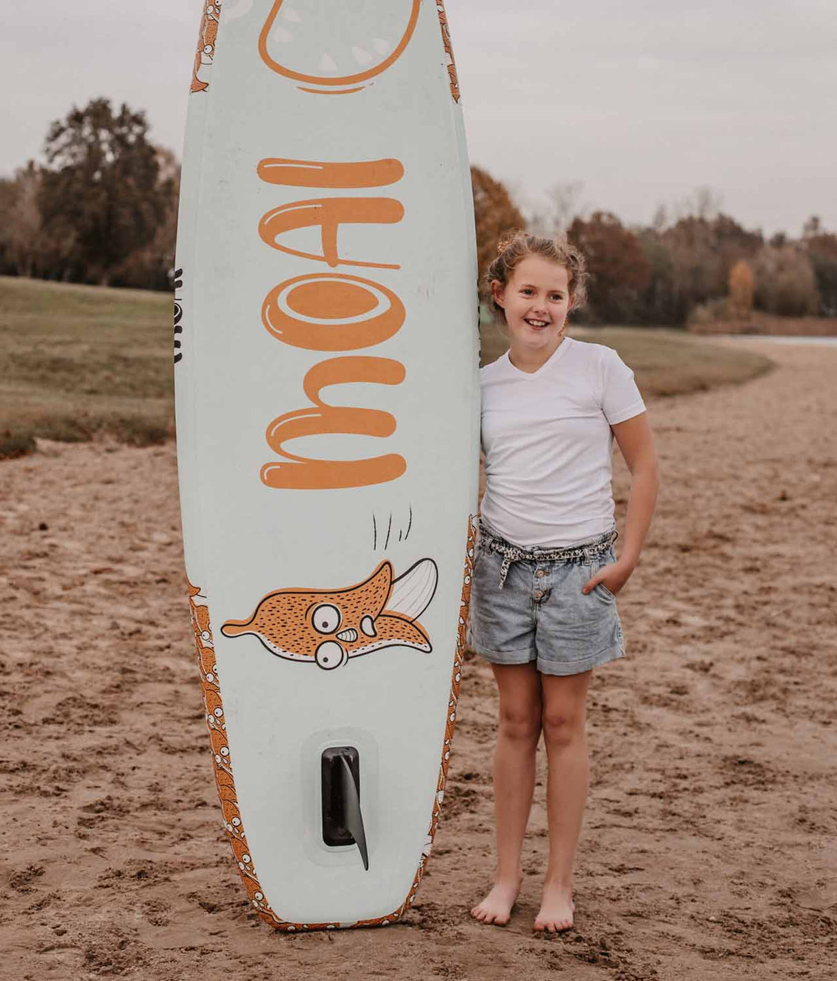 moai kids board 8'0 in actie